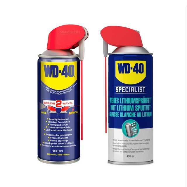 WD-40 Schmierfett Smart Straw 400ml + Specialist Sprühfett 400ml, 800 ml, (2-St)