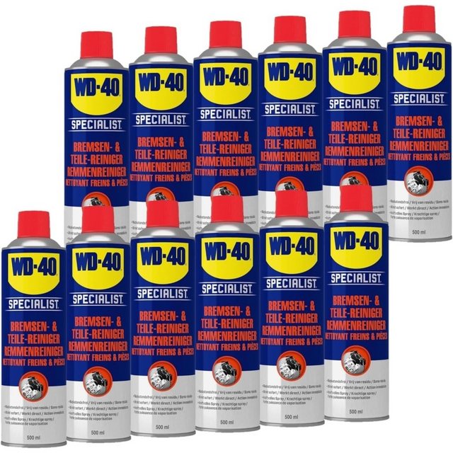 WD-40 Schmierfett Specialist Bremsen- und Teilereiniger, 12x500ml, 6000 ml, (12-St)