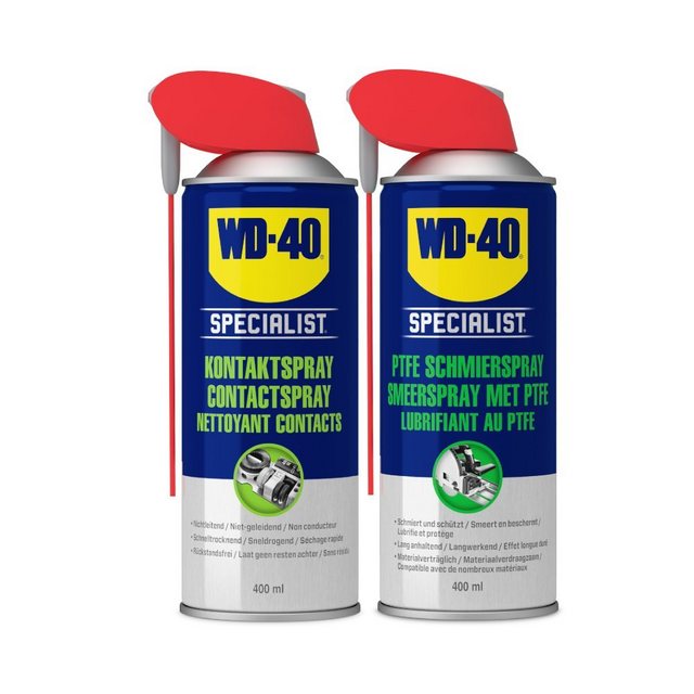 WD-40 Schmierfett Specialist Kontaktspray 400ml + PTFE 400 ml, 800 ml, (2-St)