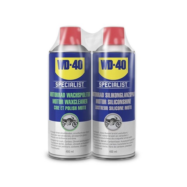 WD-40 Schmierfett Specialist Wachspolitur 400ml+ Silikonspray 400 ml, 800 ml, (2-St)