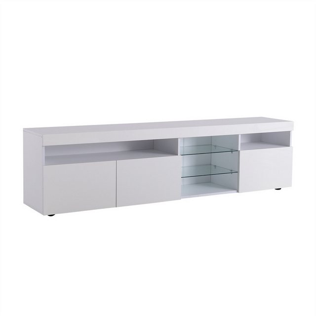 autolock TV-Schrank Moderner TV-Schrank,180cm,helles Panel, variable LED-Beleuchtung geeignet für Wohn- und Esszimmer