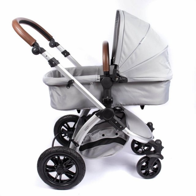 vidaXL Sport-Kinderwagen BlijŽr Sam grau 2in1 Luxus Kombi Kinderwagen